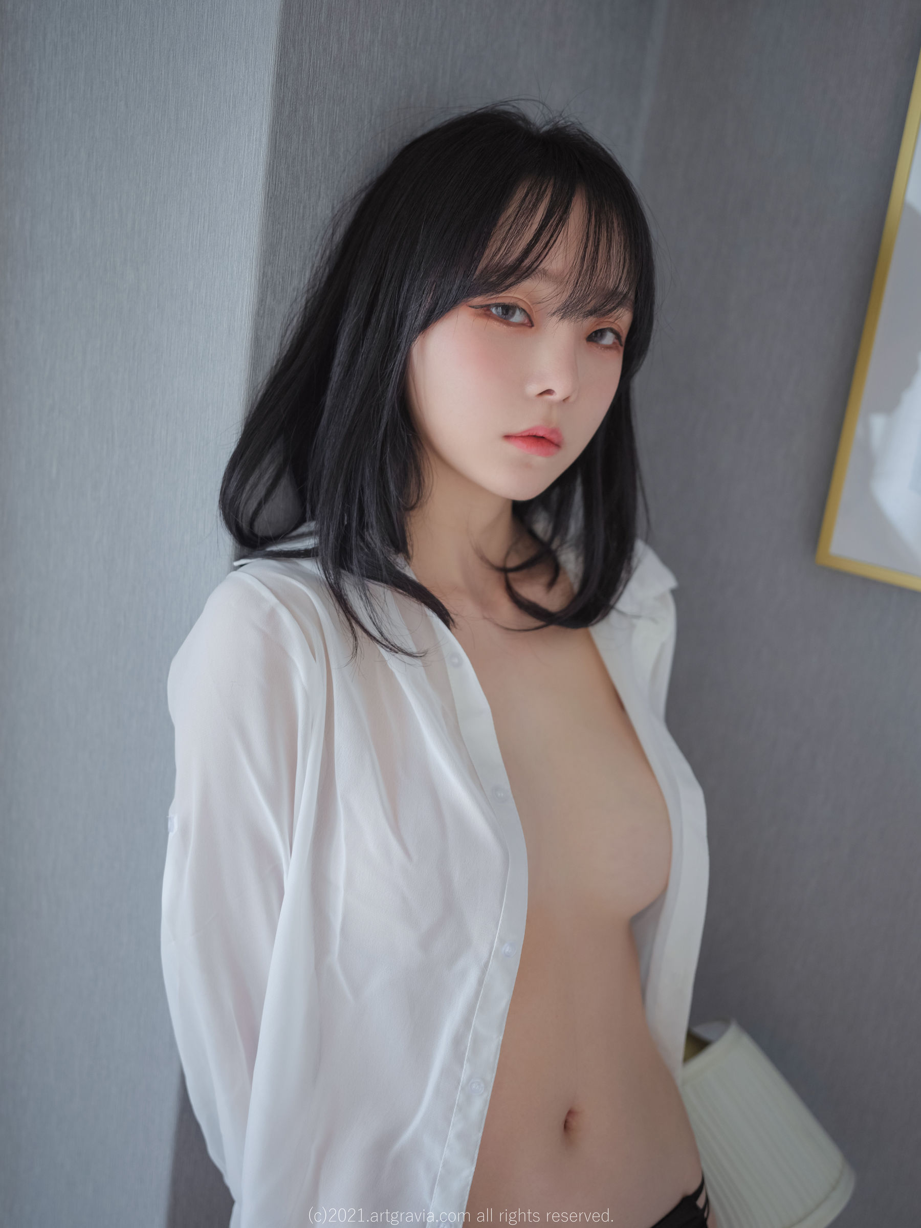 [ARTGRAVIA] VOL.261 Ming Sunha - 白衬衫女友居家诱惑  第6张