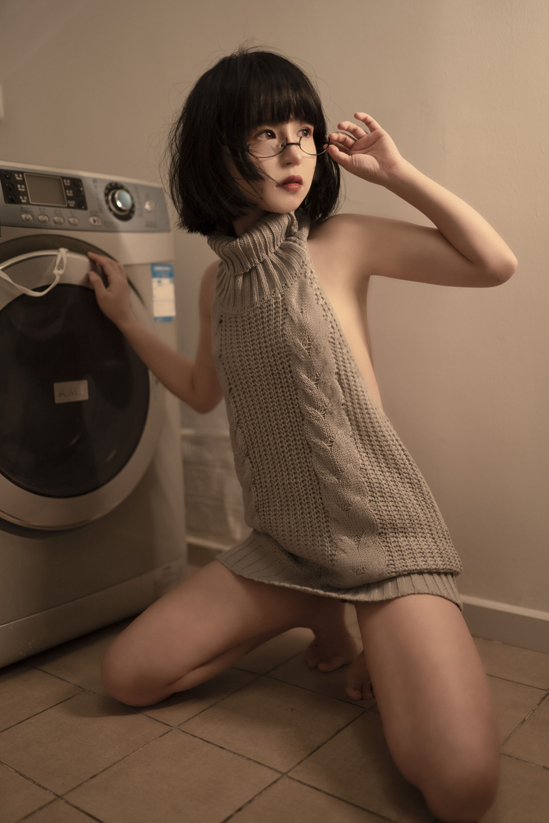 [COS福利] 美少女晕崽 - 维修洗衣机  第24张
