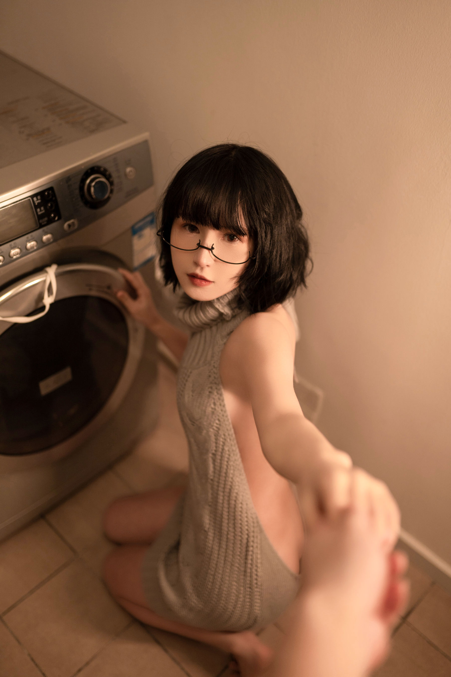 [COS福利] 美少女晕崽 - 维修洗衣机  第42张