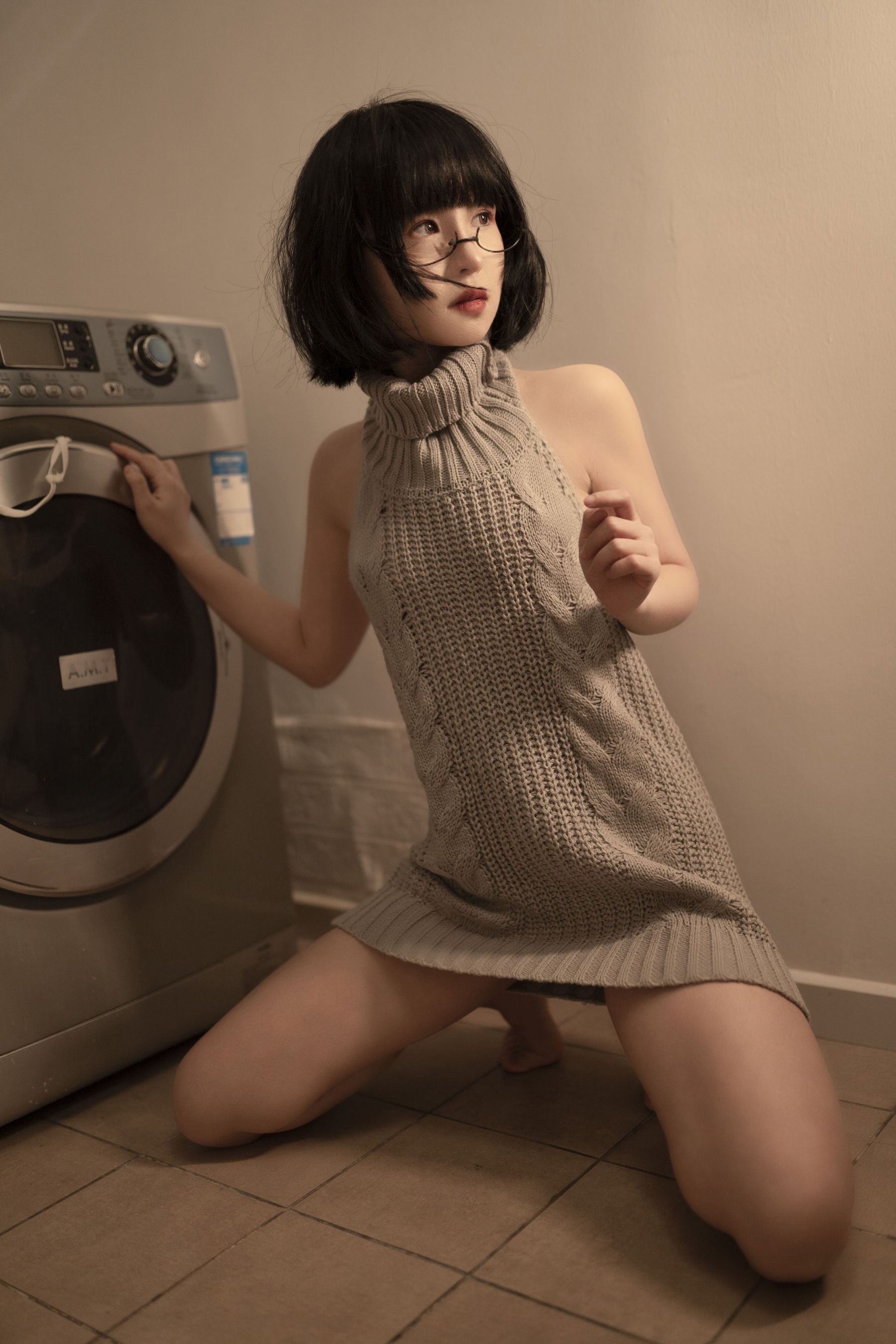 [COS福利] 美少女晕崽 - 维修洗衣机  第7张