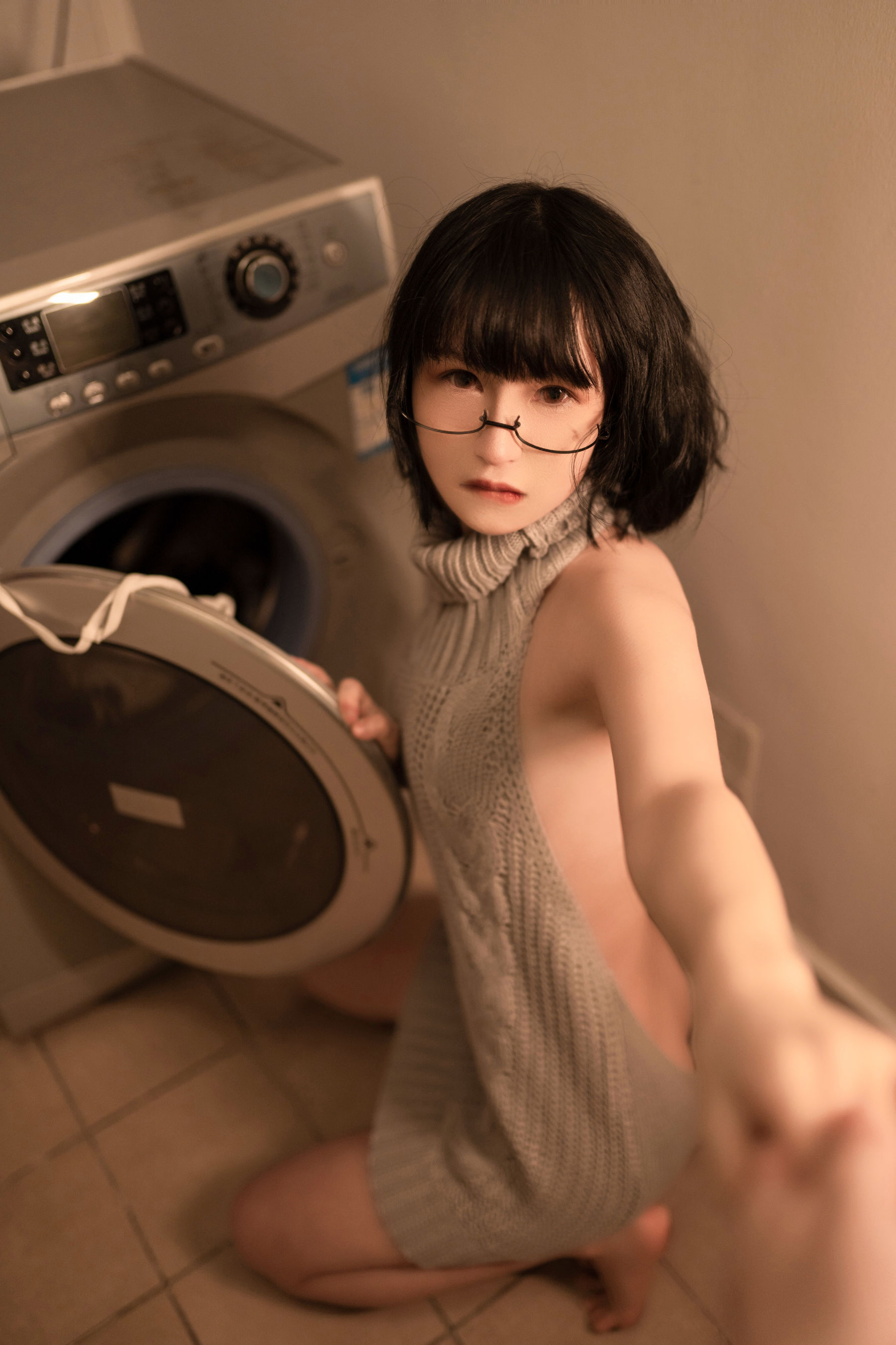[COS福利] 美少女晕崽 - 维修洗衣机  第43张