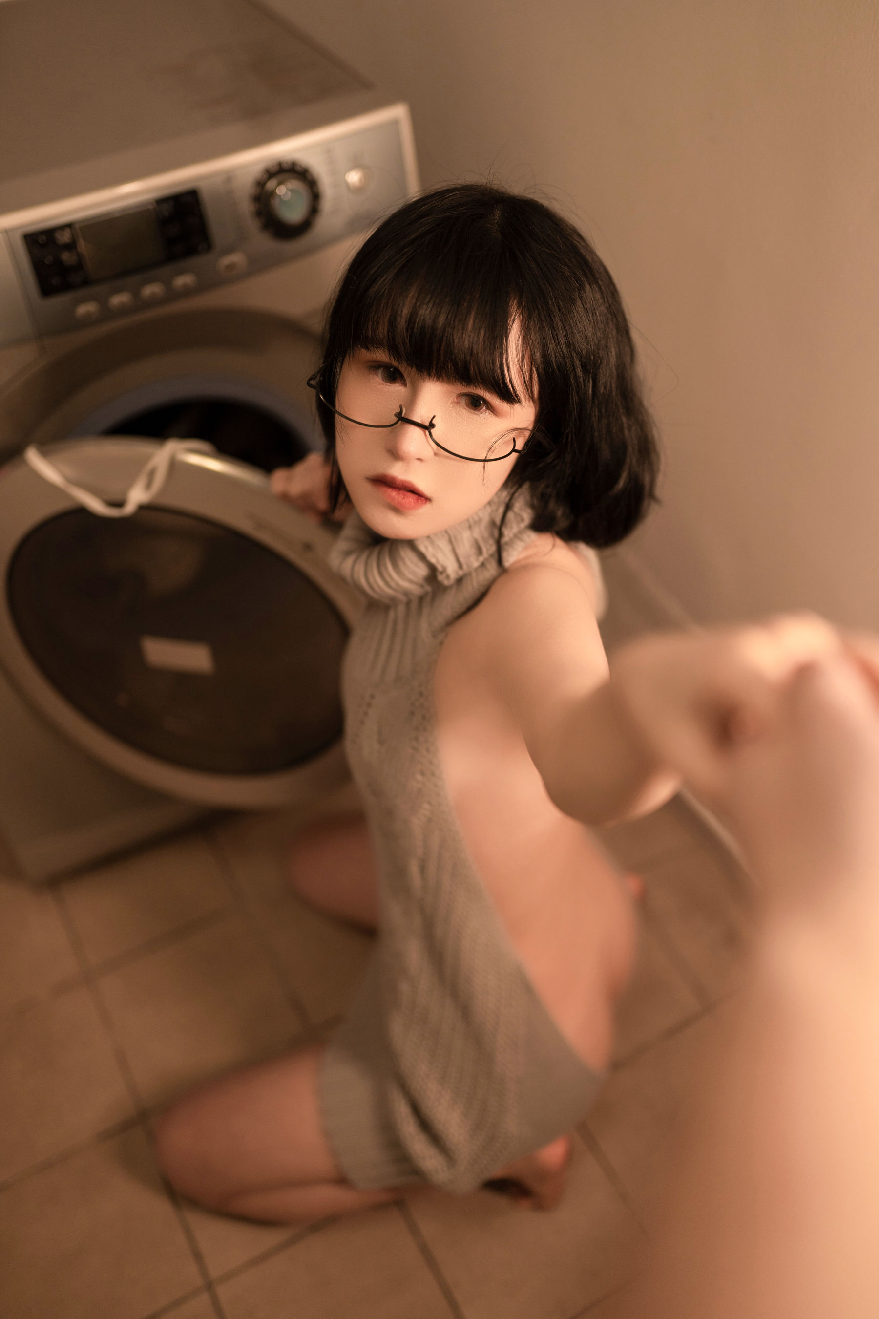 [COS福利] 美少女晕崽 - 维修洗衣机  第44张