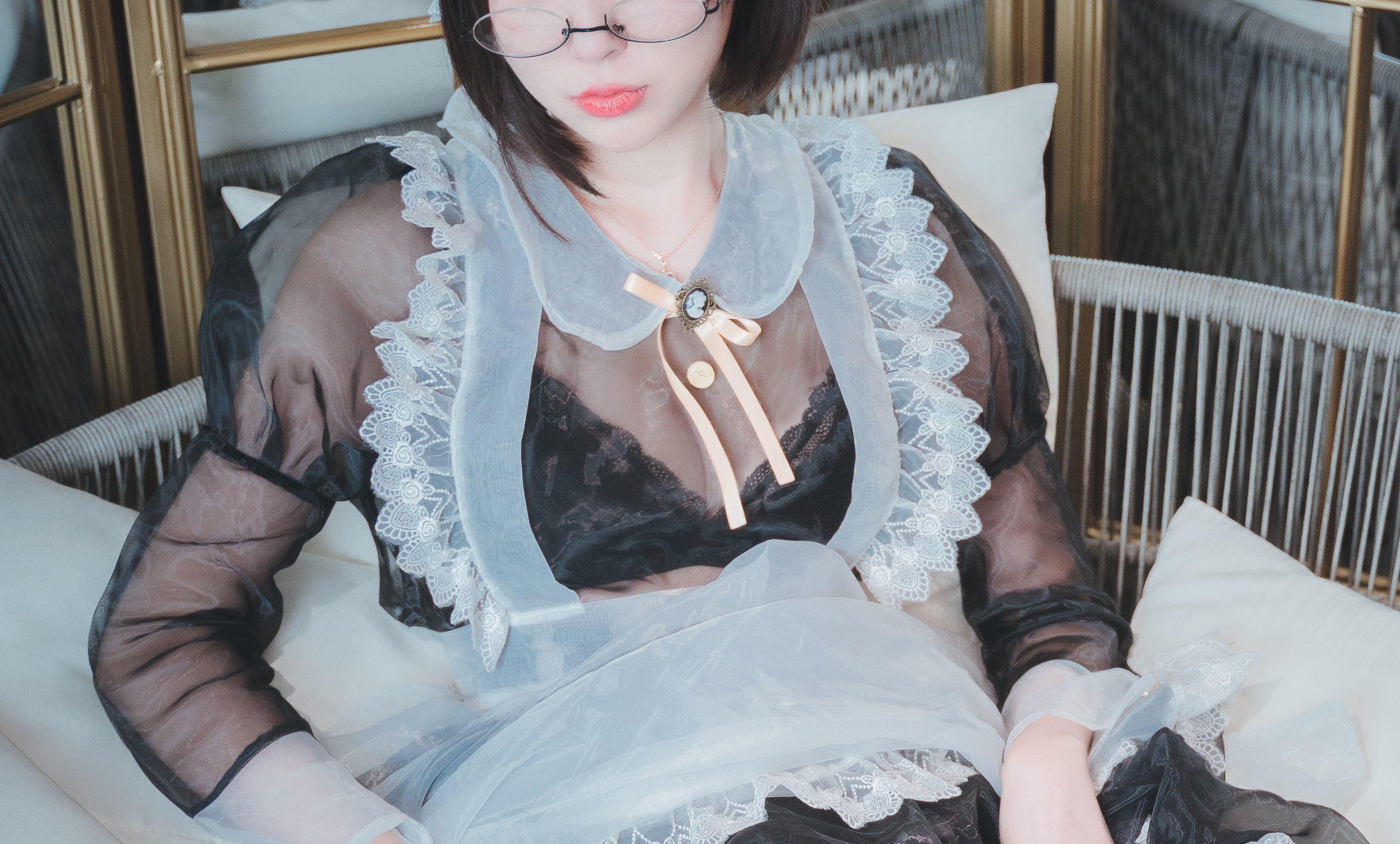 [网红COSER] 西园寺南歌 - 透明女仆  第47张