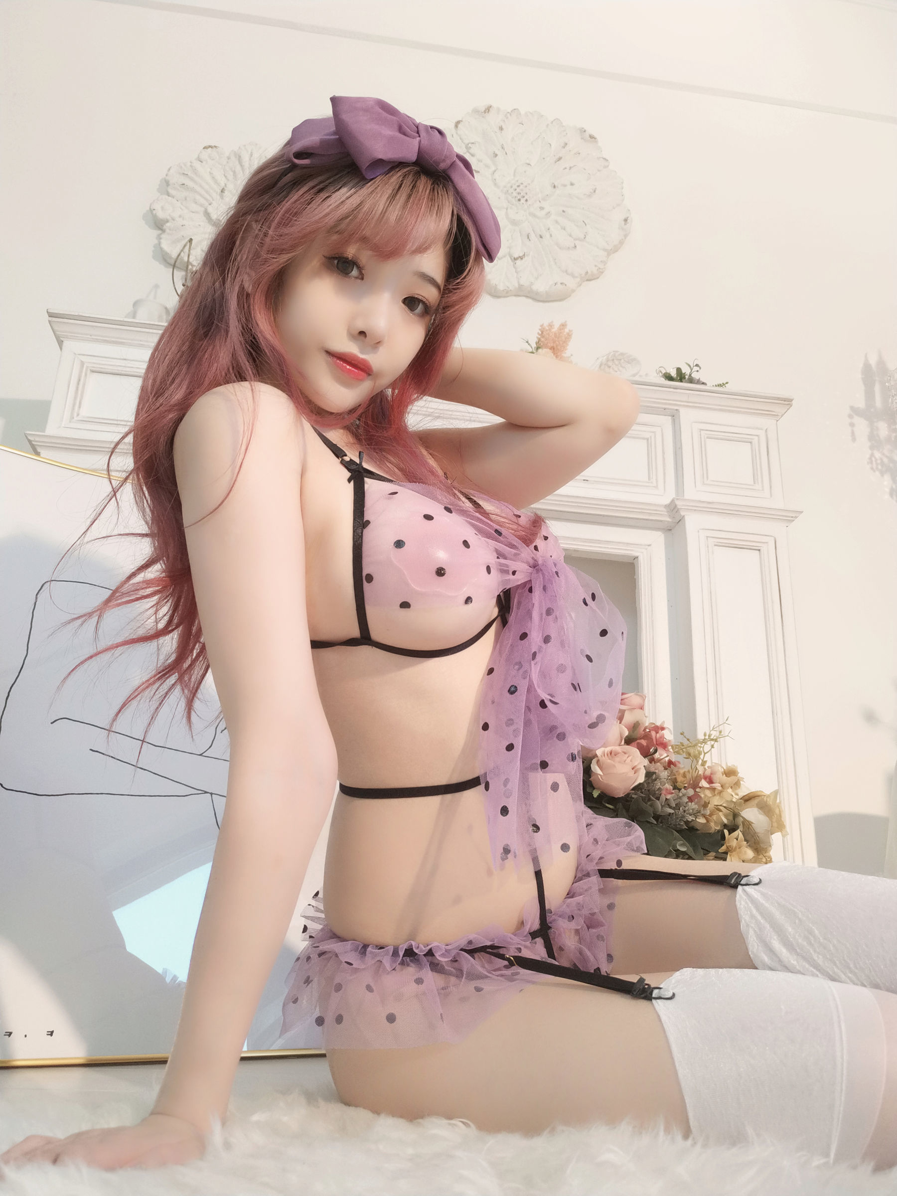 [网红COSER] 动漫博主雯妹 - 紫色蝴蝶  第36张