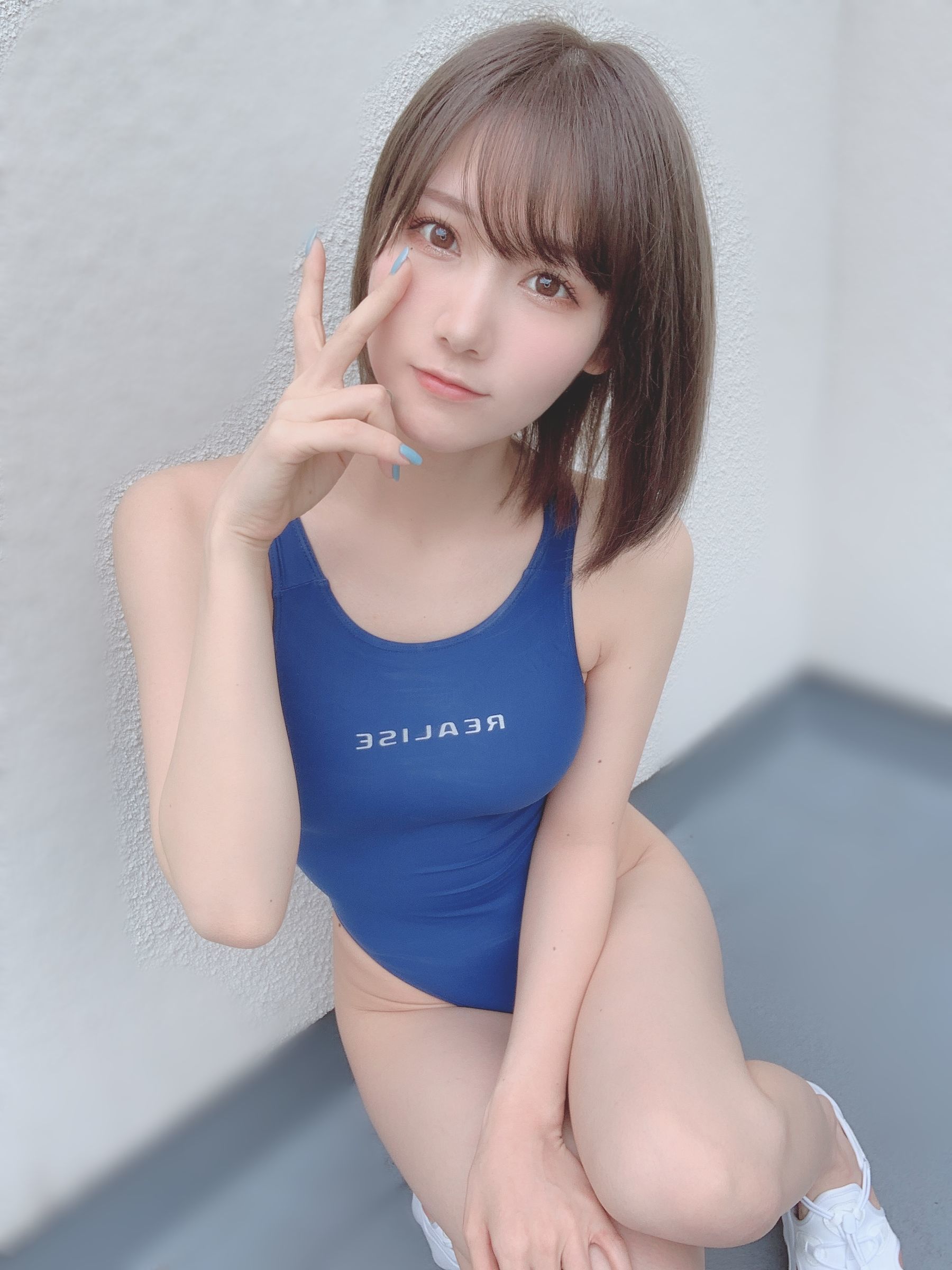 [网红COSER] 日本甜美COSERけんけん[fantia] 2020.07 競泳水着  第33张