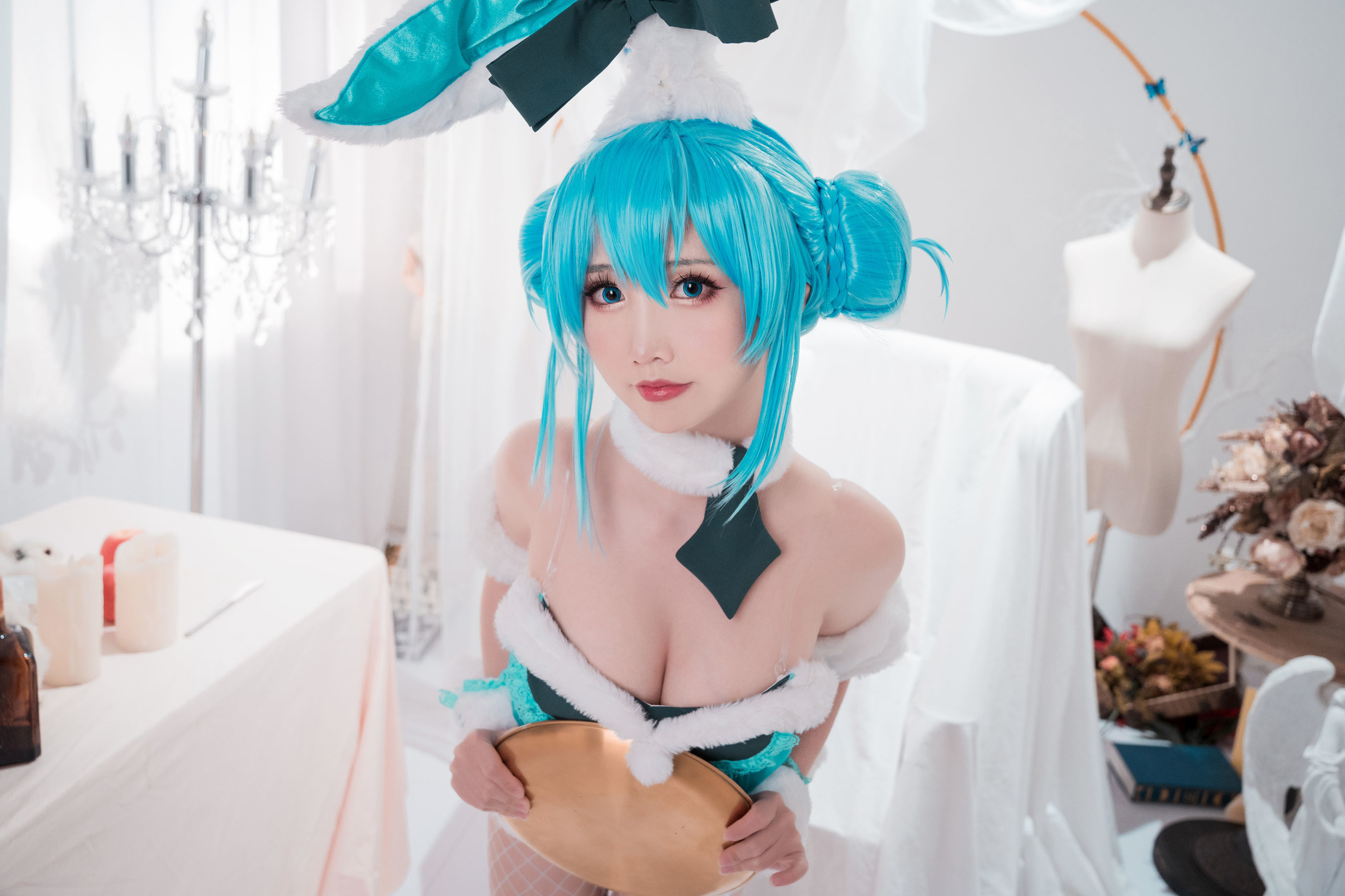 [网红COSER] 可爱人气Coser面饼仙儿 - 初音兔女郎  第3张