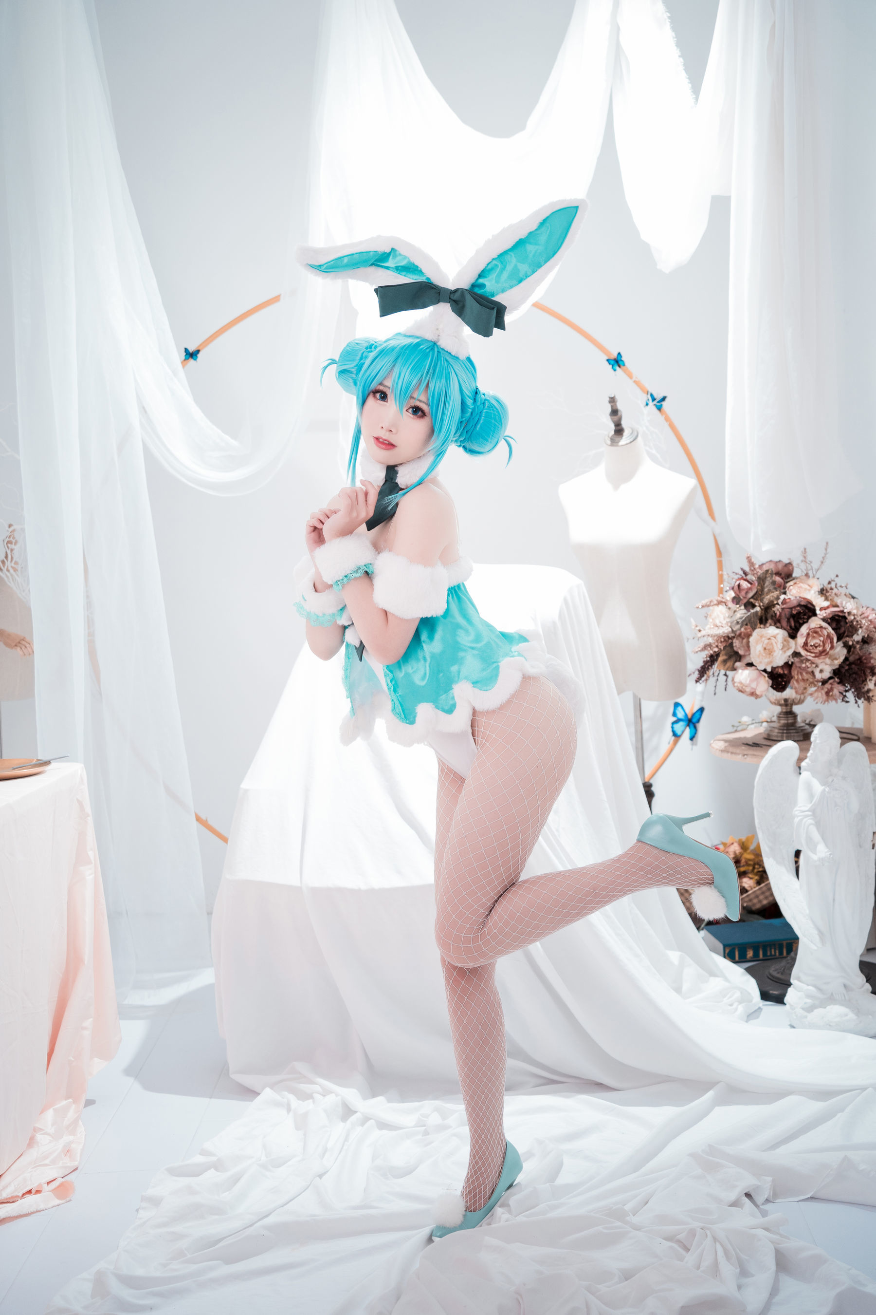 [网红COSER] 可爱人气Coser面饼仙儿 - 初音兔女郎  第13张