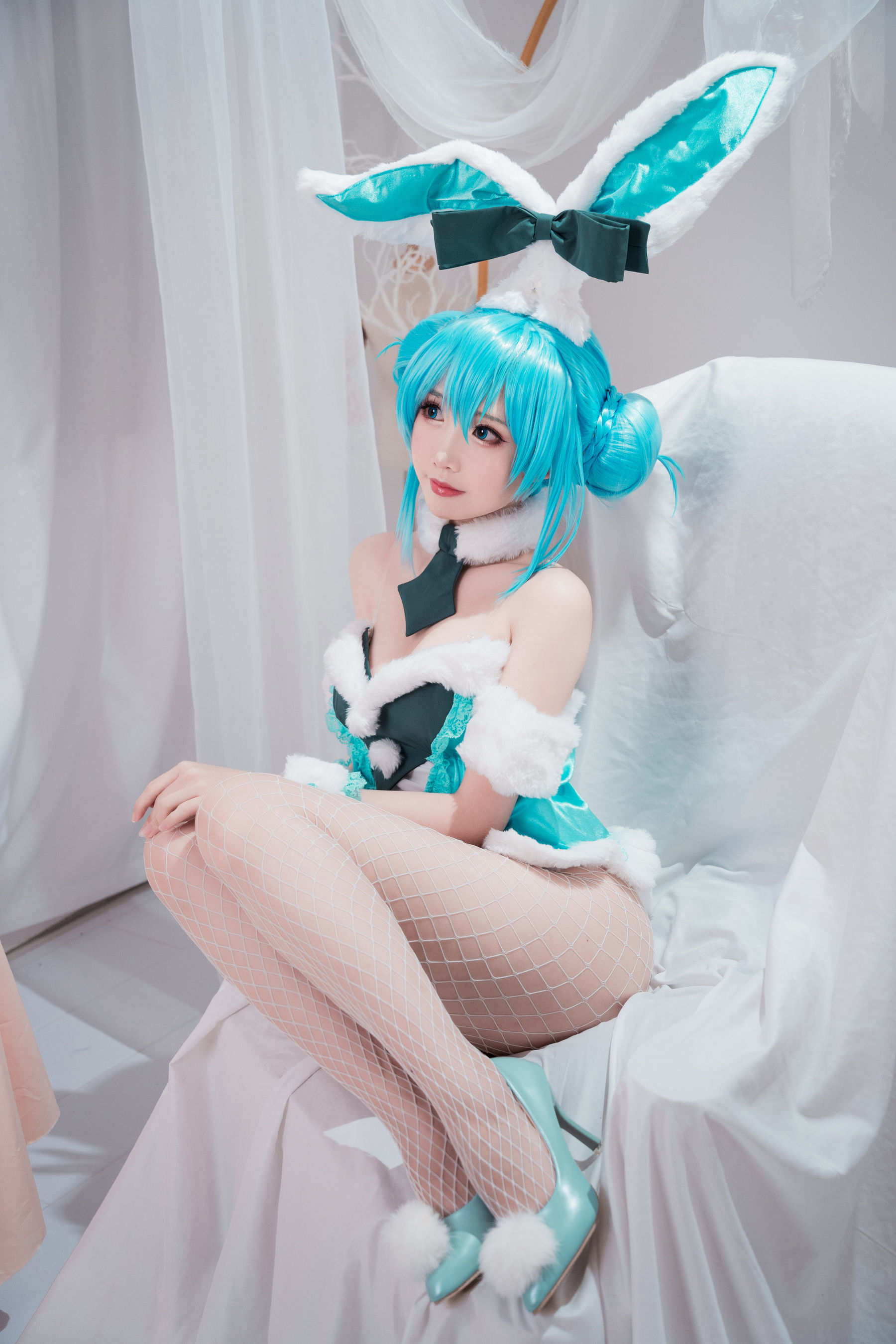 [网红COSER] 可爱人气Coser面饼仙儿 - 初音兔女郎  第18张