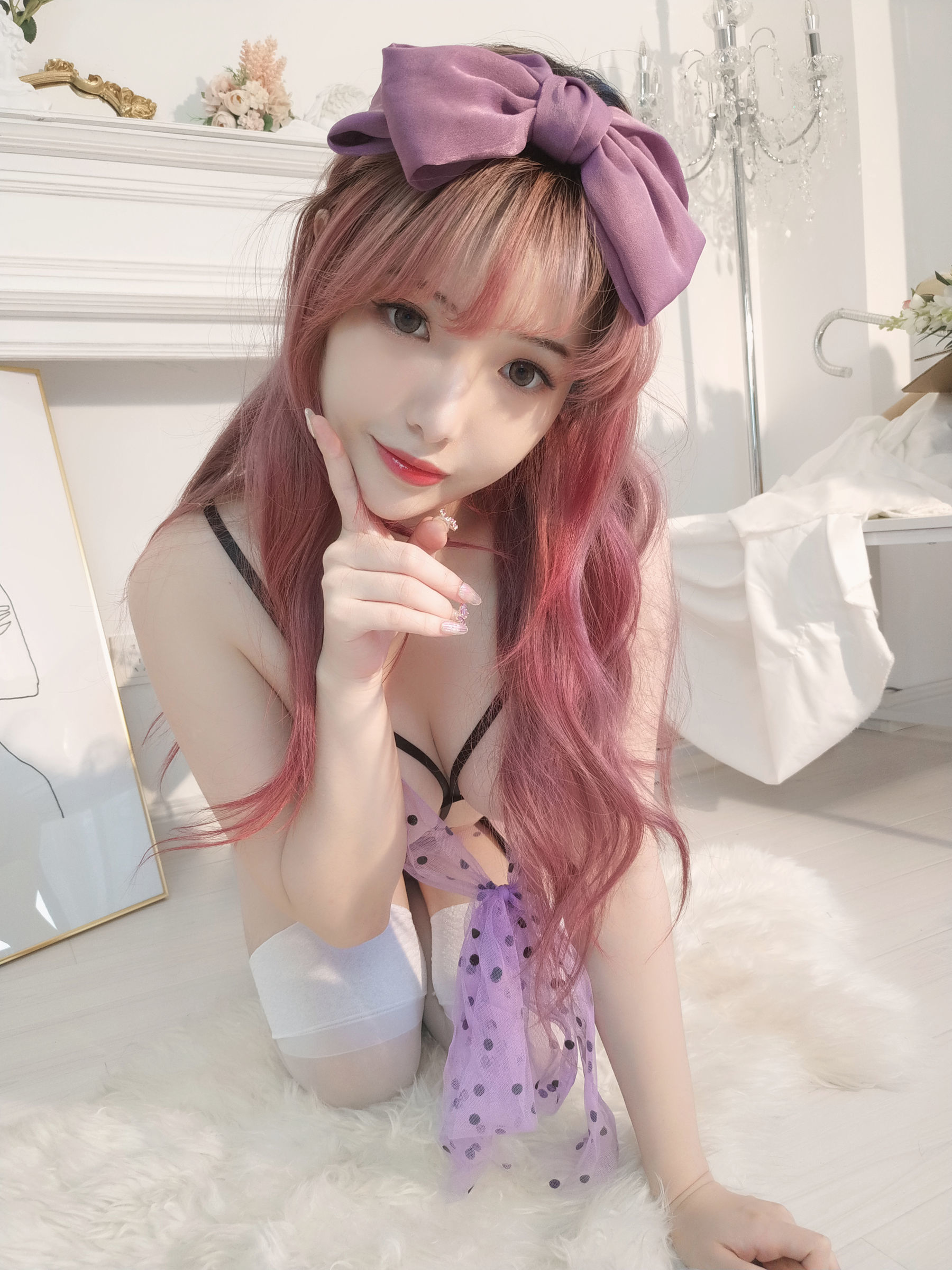 [网红COSER] 动漫博主雯妹 - 紫色蝴蝶  第26张