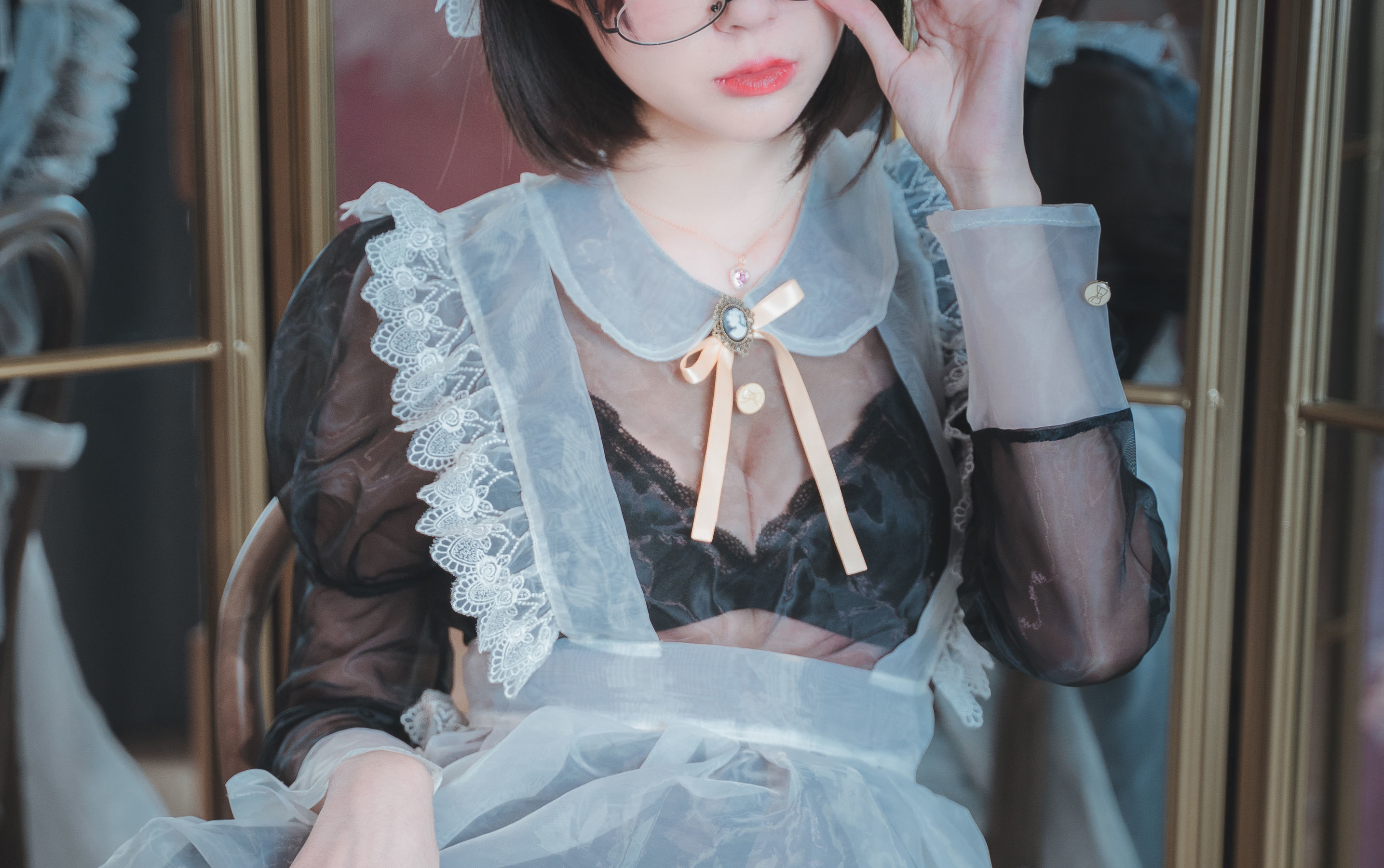 [网红COSER] 西园寺南歌 - 透明女仆  第22张