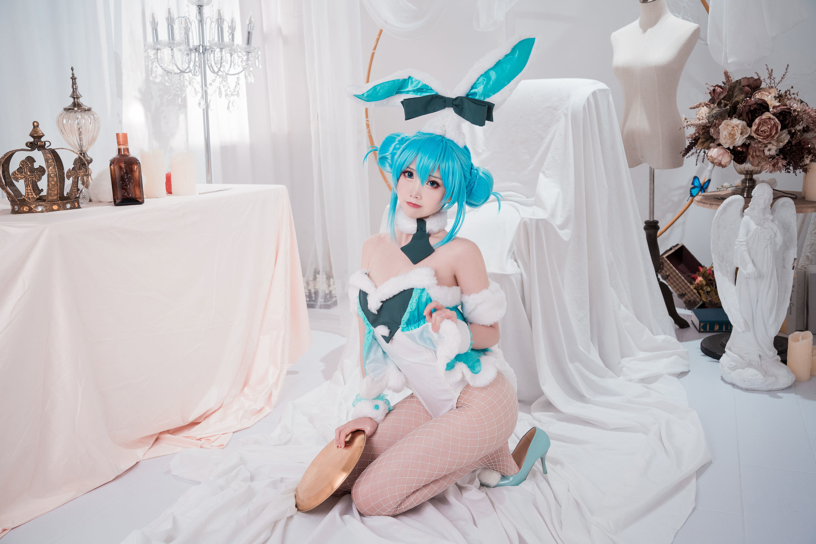 [网红COSER] 可爱人气Coser面饼仙儿 - 初音兔女郎  第14张