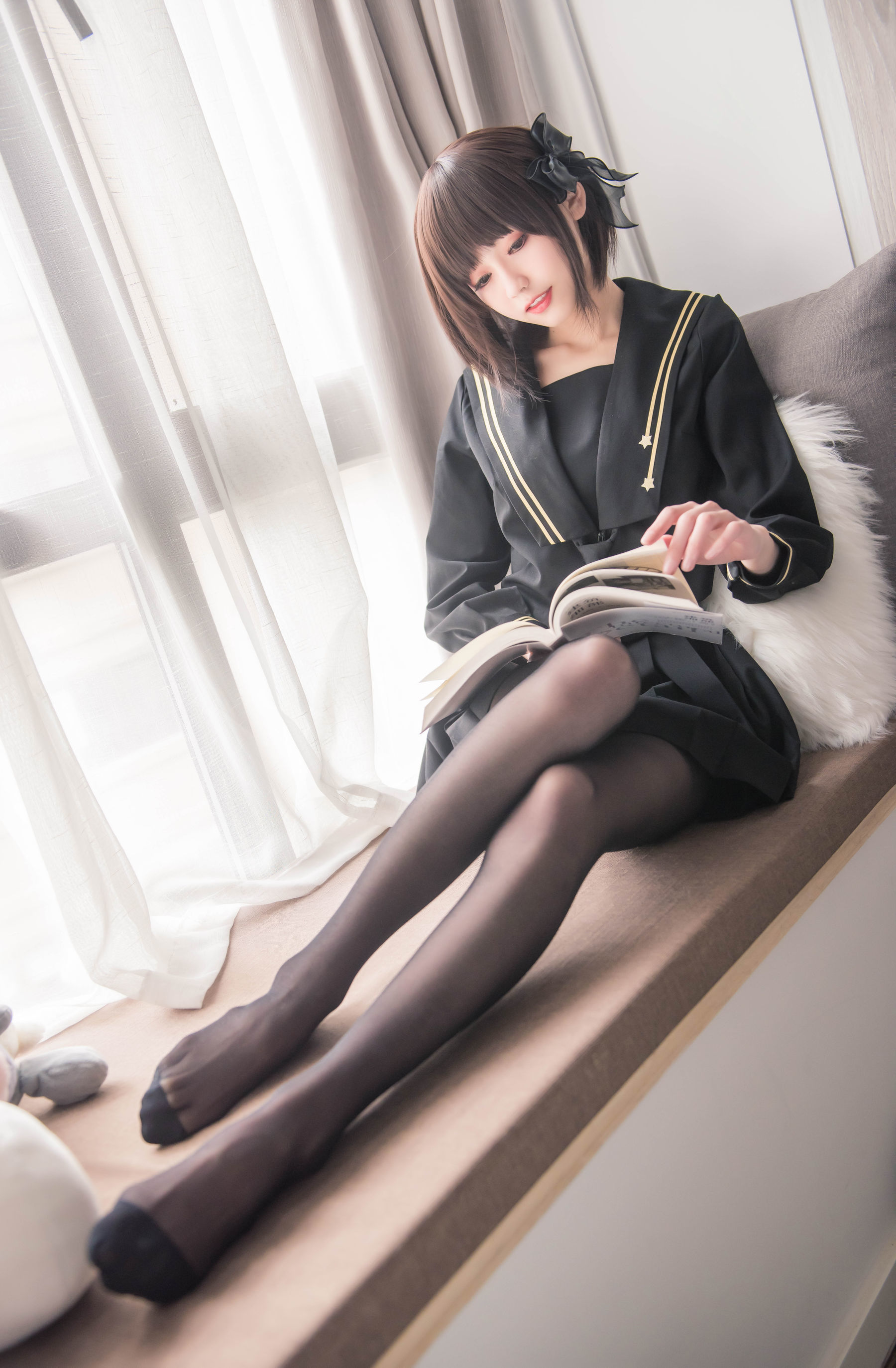 [萝莉COS] 小妖精你的负卿 - 窗台制服